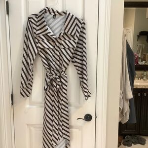 Striped shirt dress